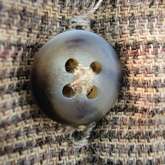 Men's Casual Button-Down Shirts - Beige and Brown - Picture 6 of 16